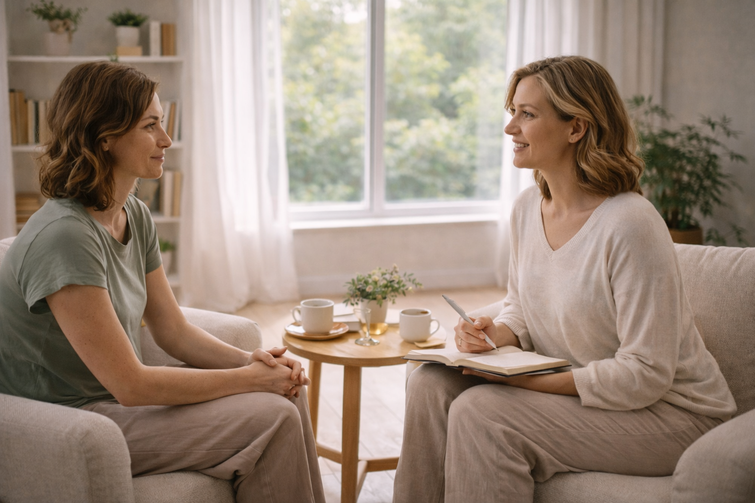 Sessão de coaching de bem-estar